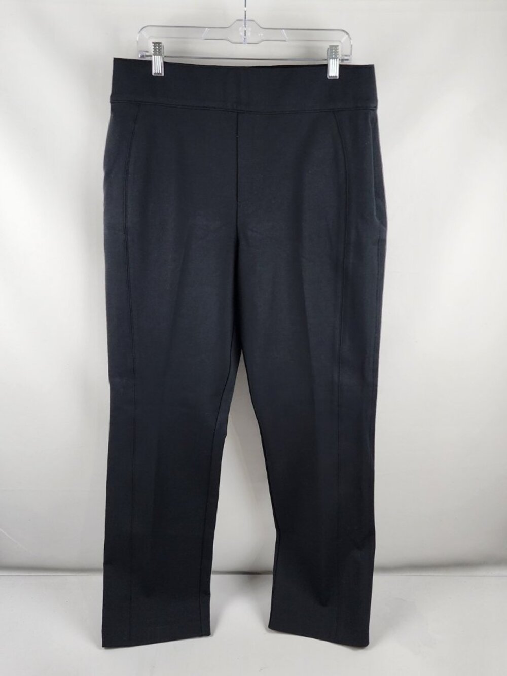 Spanx Pants Womens 1X Black Perfect Pants Ponte Slim Straight Pants (34x31) NWT